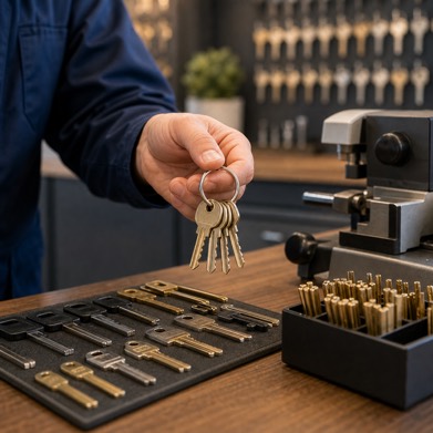 On-site key duplication and locksmith service